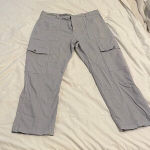 Madewell Light Gray/blue Cargo Pants